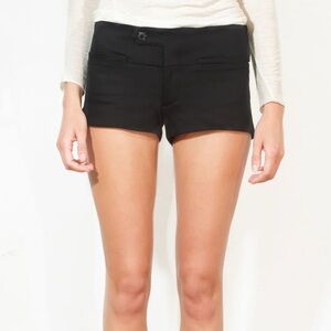 Black micro shorts